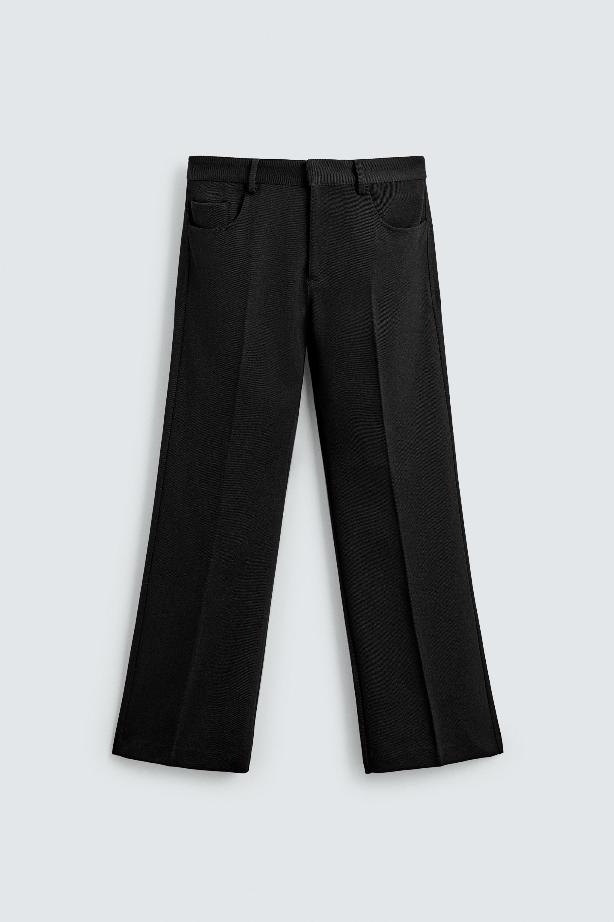 FLARE FIT TWILL PANTS